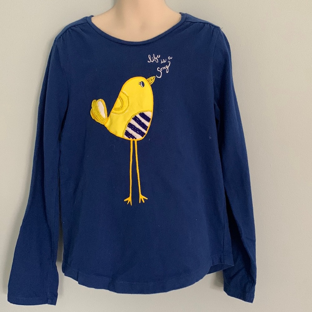 Gymboree long sleeved cotton graphic t